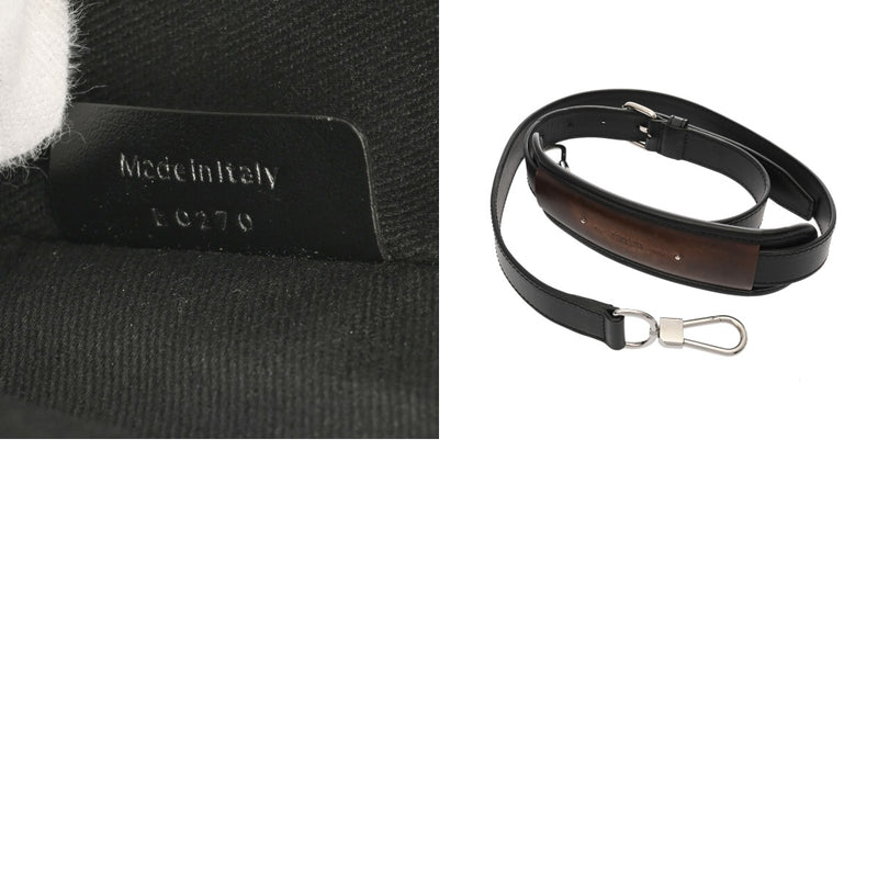 BERLUTI ベルルッティ テイクオフスモール ブラック メンズ コーティングキャンバス/レザー ハンドバッグ ABランク 中古 銀蔵