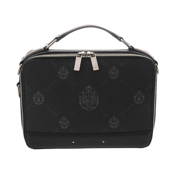 BERLUTI ベルルッティ テイクオフスモール ブラック メンズ コーティングキャンバス/レザー ハンドバッグ ABランク 中古 銀蔵