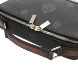 BERLUTI ベルルッティ テイクオフスモール ブラック メンズ コーティングキャンバス/レザー ハンドバッグ ABランク 中古 銀蔵