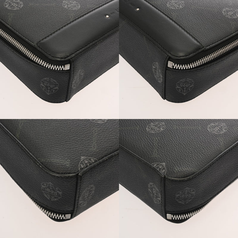 BERLUTI ベルルッティ テイクオフスモール ブラック メンズ コーティングキャンバス/レザー ハンドバッグ ABランク 中古 銀蔵