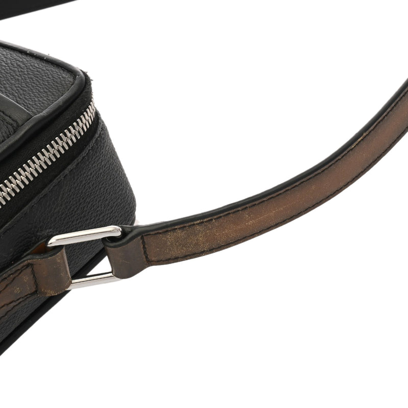 BERLUTI ベルルッティ クレストマイルズ MM ブラック メンズ コーティングキャンバス/レザー ハンドバッグ ABランク 中古 銀蔵