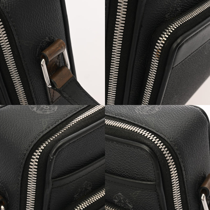 BERLUTI ベルルッティ クレストマイルズ MM ブラック メンズ コーティングキャンバス/レザー ハンドバッグ ABランク 中古 銀蔵