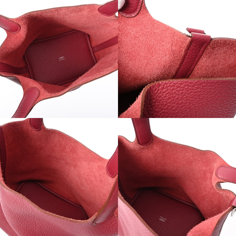 HERMES エルメス ピコタン ロック PM ルビー T刻印(2015年頃) レディース トリヨンクレマンス ハンドバッグ Bランク 中古 銀蔵