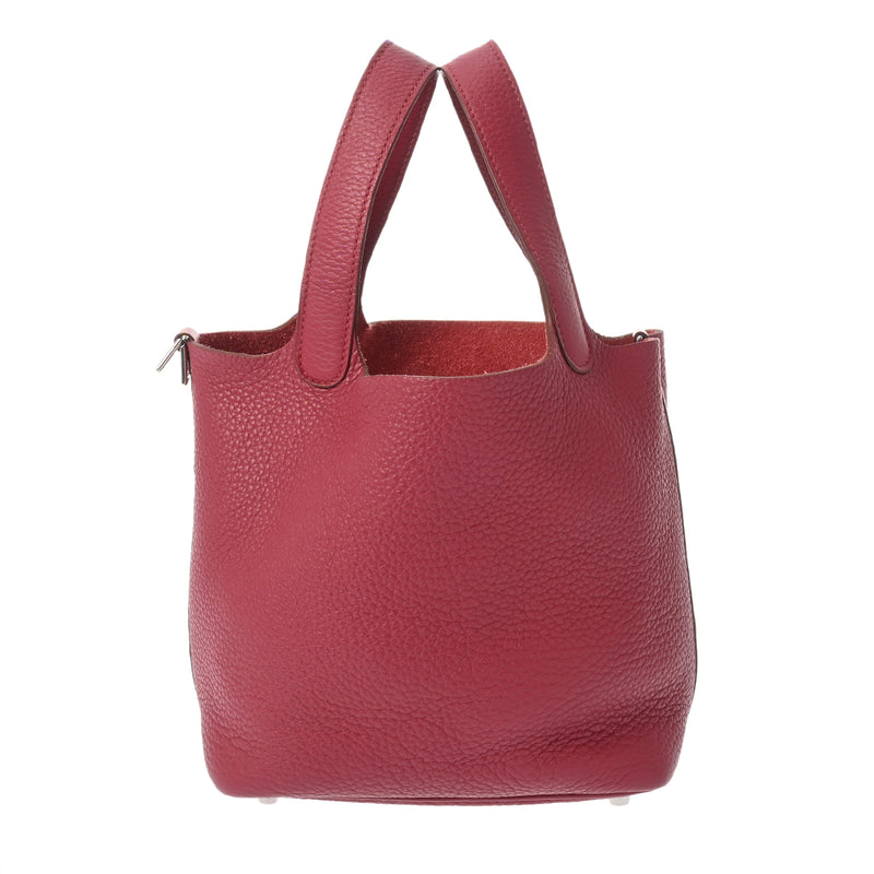 HERMES エルメス ピコタン ロック PM ルビー T刻印(2015年頃) レディース トリヨンクレマンス ハンドバッグ Bランク 中古 銀蔵