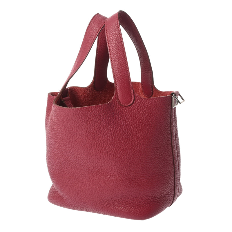 HERMES エルメス ピコタン ロック PM ルビー T刻印(2015年頃) レディース トリヨンクレマンス ハンドバッグ Bランク 中古 銀蔵
