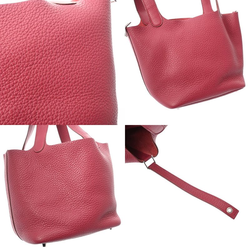 HERMES エルメス ピコタン ロック PM ルビー T刻印(2015年頃) レディース トリヨンクレマンス ハンドバッグ Bランク 中古 銀蔵