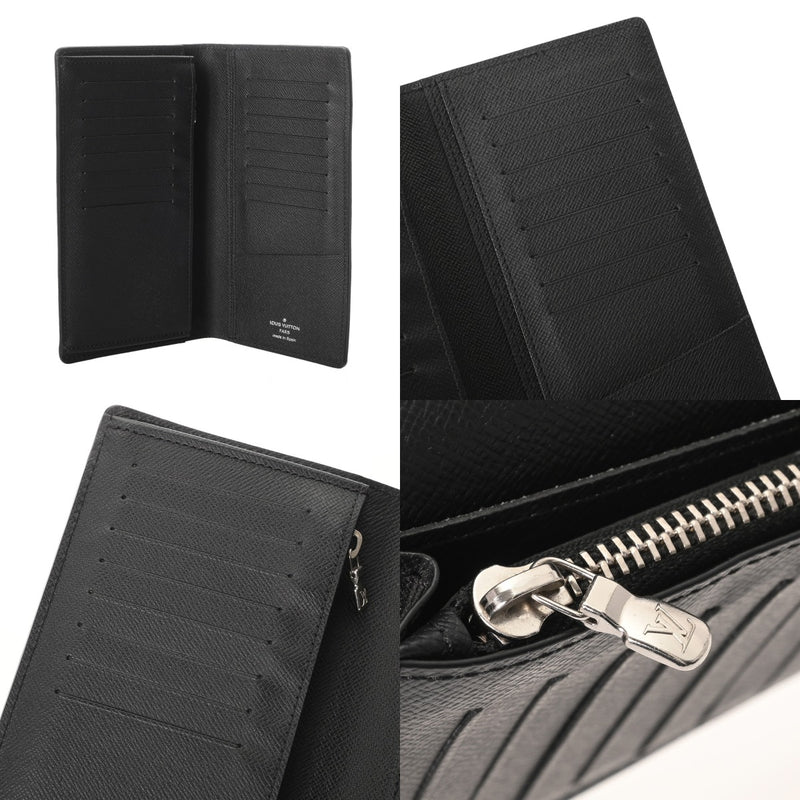 LOUIS VUITTON ルイヴィトン エピ ポルトフォイユ ブラザ ノワール M60622 メンズ レザー 長財布 ABランク 中古 銀蔵