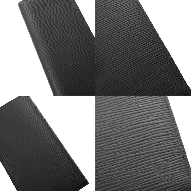 LOUIS VUITTON ルイヴィトン エピ ポルトフォイユ ブラザ ノワール M60622 メンズ レザー 長財布 ABランク 中古 銀蔵