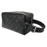 LOUIS VUITTON ルイヴィトン モノグラムエクリプス ロッカー ドップキット ブラック M46452 メンズ モノグラムキャンバス ハンドバッグ Aランク 中古 銀蔵