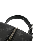 LOUIS VUITTON ルイヴィトン モノグラムエクリプス ロッカー ドップキット ブラック M46452 メンズ モノグラムキャンバス ハンドバッグ Aランク 中古 銀蔵