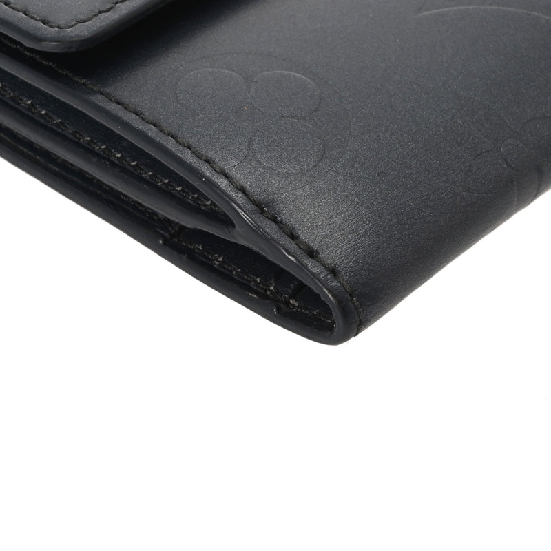 LOUIS VUITTON ルイヴィトン モノグラムマット ポルトモネビエカルトクレディ ブルー M65115 ユニセックス 二つ折り財布 Bランク 中古 銀蔵