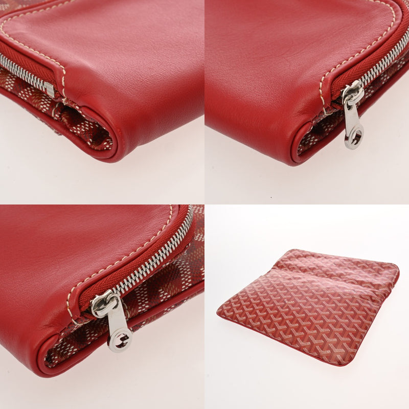 GOYARD ゴヤール サンマリー GM レッド メンズ PVC レザー クラッチバッグ Aランク 中古 銀蔵