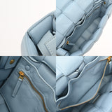 BOTTEGAVENETA ボッテガヴェネタ パテッド カセット ブルー ユニセックス ラムスキン ショルダーバッグ ABランク 中古 銀蔵