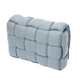 BOTTEGAVENETA ボッテガヴェネタ パテッド カセット ブルー ユニセックス ラムスキン ショルダーバッグ ABランク 中古 銀蔵
