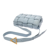 BOTTEGAVENETA ボッテガヴェネタ パテッド カセット ブルー ユニセックス ラムスキン ショルダーバッグ ABランク 中古 銀蔵