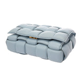 BOTTEGAVENETA ボッテガヴェネタ パテッド カセット ブルー ユニセックス ラムスキン ショルダーバッグ ABランク 中古 銀蔵