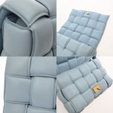 BOTTEGAVENETA ボッテガヴェネタ パテッド カセット ブルー ユニセックス ラムスキン ショルダーバッグ ABランク 中古 銀蔵
