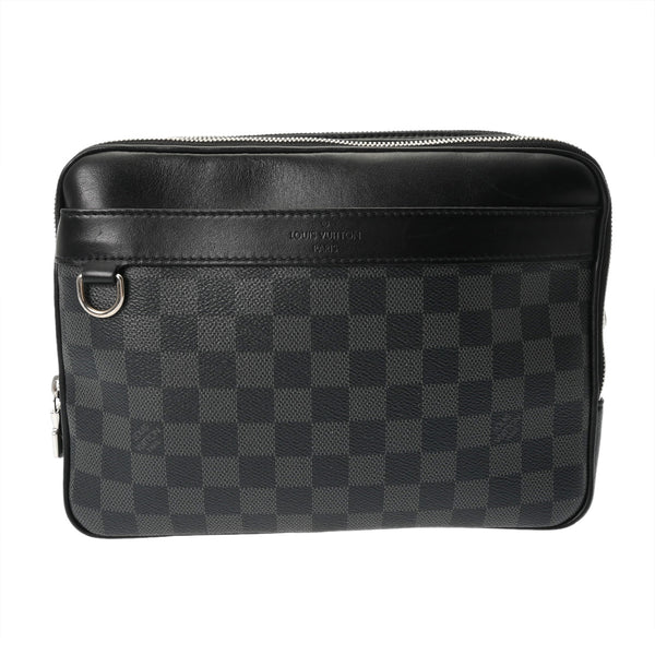 LOUIS VUITTON ルイヴィトン ダミエグラフィット トロカデロ メッセンジャー PM 黒/グレー N40087 メンズ ダミエグラフィットキャンバス ショルダーバッグ ABランク 中古 銀蔵