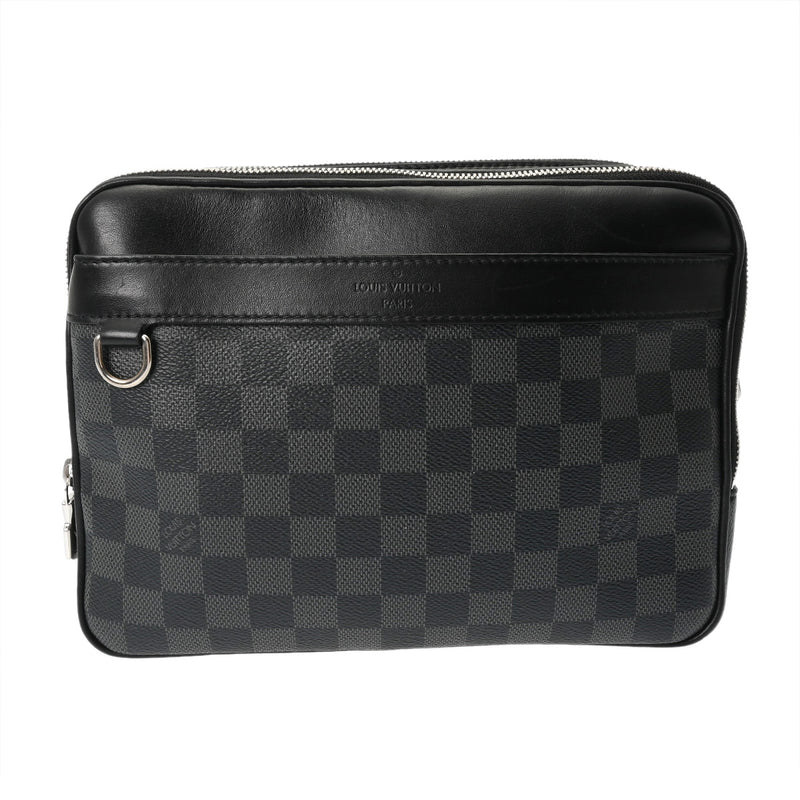 LOUIS VUITTON ルイヴィトン ダミエグラフィット トロカデロ メッセンジャー PM 黒/グレー N40087 メンズ ダミエグラフィットキャンバス ショルダーバッグ ABランク 中古 銀蔵