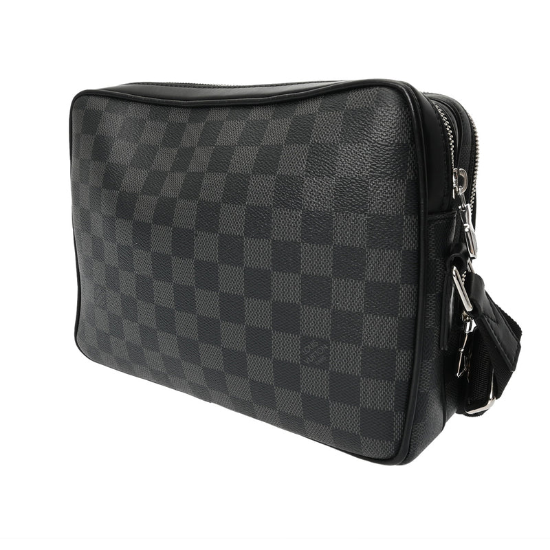 LOUIS VUITTON ルイヴィトン ダミエグラフィット トロカデロ メッセンジャー PM 黒/グレー N40087 メンズ ダミエグラフィットキャンバス ショルダーバッグ ABランク 中古 銀蔵