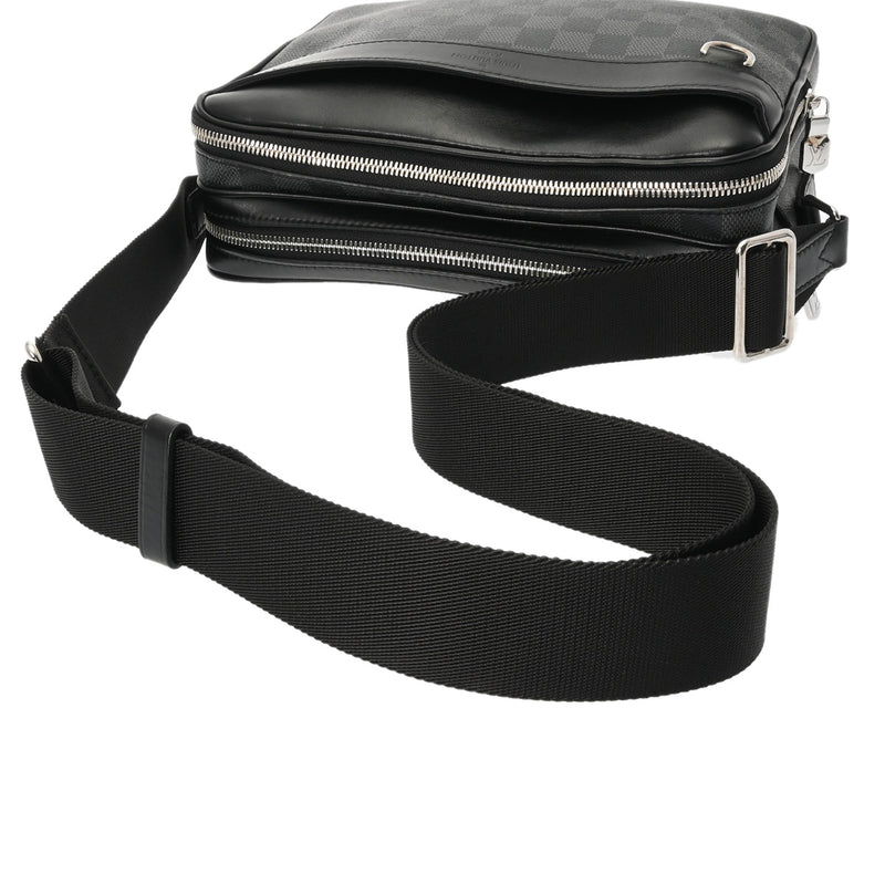 LOUIS VUITTON ルイヴィトン ダミエグラフィット トロカデロ メッセンジャー PM 黒/グレー N40087 メンズ ダミエグラフィットキャンバス ショルダーバッグ ABランク 中古 銀蔵
