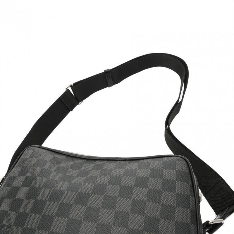 LOUIS VUITTON ルイヴィトン ダミエグラフィット トロカデロ メッセンジャー PM 黒/グレー N40087 メンズ ダミエグラフィットキャンバス ショルダーバッグ ABランク 中古 銀蔵