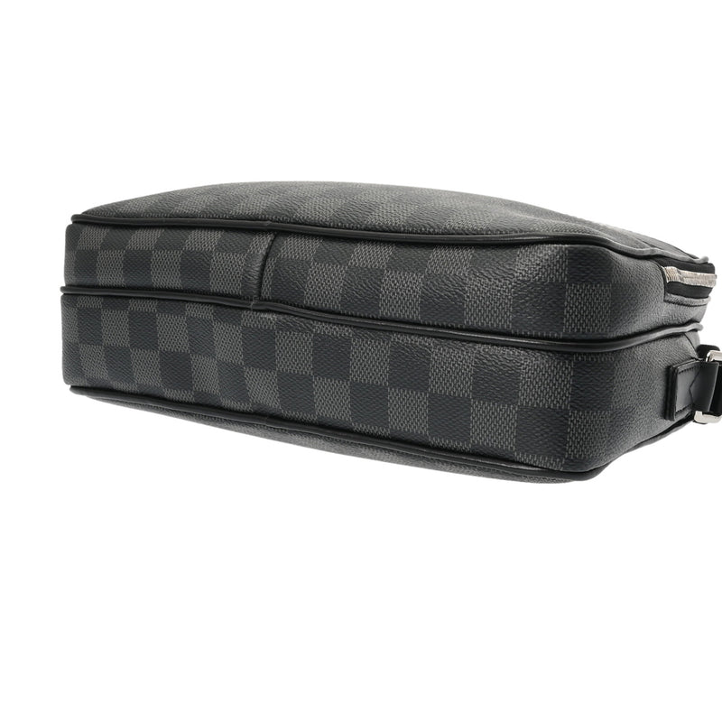 LOUIS VUITTON ルイヴィトン ダミエグラフィット トロカデロ メッセンジャー PM 黒/グレー N40087 メンズ ダミエグラフィットキャンバス ショルダーバッグ ABランク 中古 銀蔵