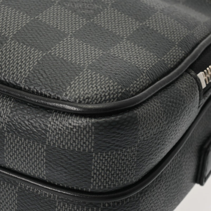 LOUIS VUITTON ルイヴィトン ダミエグラフィット トロカデロ メッセンジャー PM 黒/グレー N40087 メンズ ダミエグラフィットキャンバス ショルダーバッグ ABランク 中古 銀蔵