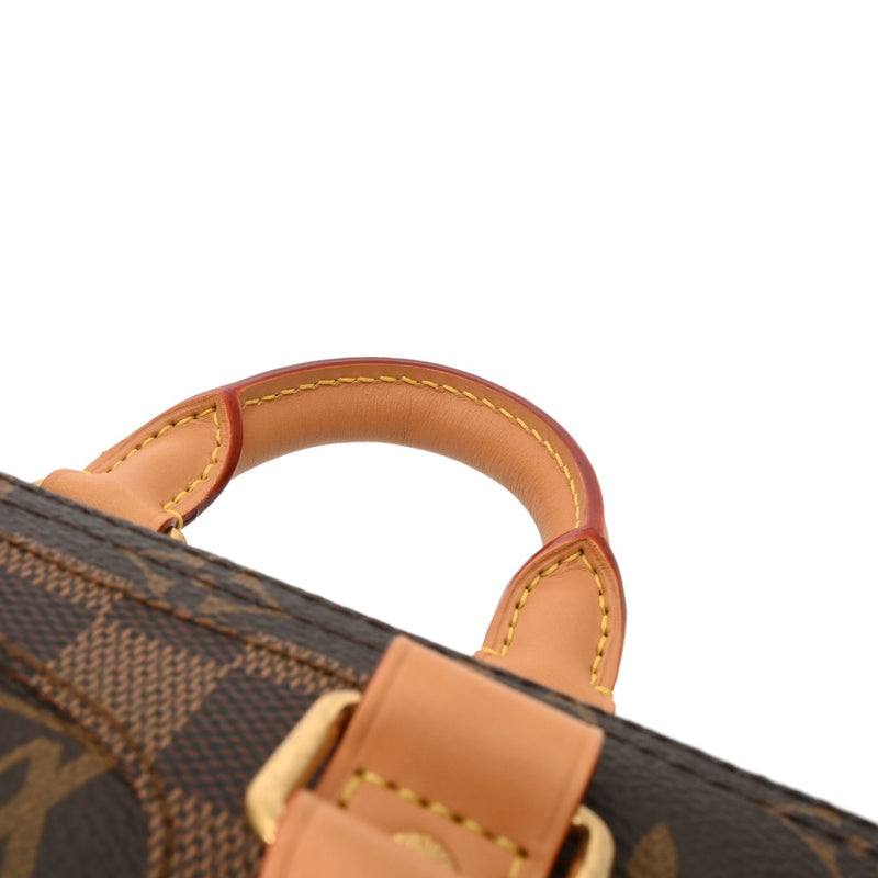 LOUIS VUITTON ルイヴィトン モノグラムリバース キーポルバンドリエール 25 ブラウン M15428 ユニセックス モノグラムキャンバス ハンドバッグ 新同 中古 銀蔵