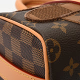 LOUIS VUITTON ルイヴィトン モノグラムリバース キーポルバンドリエール 25 ブラウン M15428 ユニセックス モノグラムキャンバス ハンドバッグ 新同 中古 銀蔵