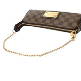 LOUIS VUITTON ルイヴィトン ダミエ エヴァ ブラウン N55213 レディース ダミエキャンバス ショルダーバッグ Aランク 中古 銀蔵