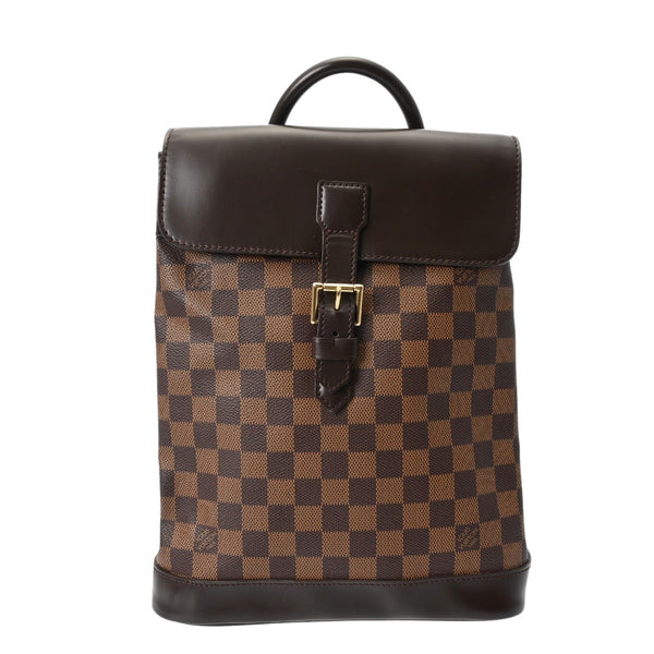LOUIS VUITTON ルイヴィトン ダミエ ソーホー ブラウン N51132 レディース ダミエキャンバス リュック・デイパック ABランク 中古 銀蔵