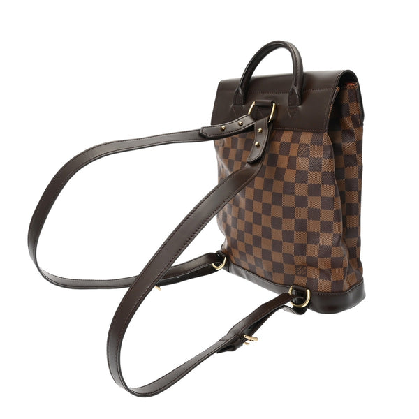 LOUIS VUITTON ルイヴィトン ダミエ ソーホー ブラウン N51132 レディース ダミエキャンバス リュック・デイパック ABランク 中古 銀蔵