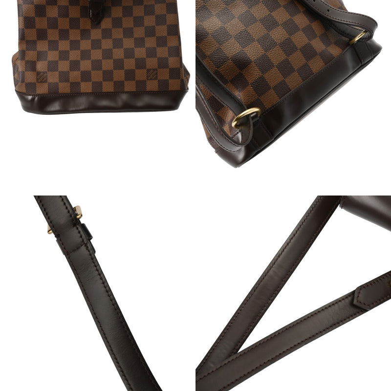 LOUIS VUITTON ルイヴィトン ダミエ ソーホー ブラウン N51132 レディース ダミエキャンバス リュック・デイパック ABランク 中古 銀蔵