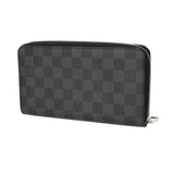 LOUIS VUITTON ルイヴィトン ダミエグラフィット ジッピーオーガナイザー 旧型 黒/グレー N63077 メンズ ダミエキャンバス 長財布 ABランク 中古 銀蔵