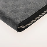 LOUIS VUITTON ルイヴィトン ダミエグラフィット ジッピーオーガナイザー 旧型 黒/グレー N63077 メンズ ダミエキャンバス 長財布 ABランク 中古 銀蔵