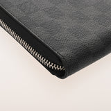 LOUIS VUITTON ルイヴィトン ダミエグラフィット ジッピーオーガナイザー 旧型 黒/グレー N63077 メンズ ダミエキャンバス 長財布 ABランク 中古 銀蔵