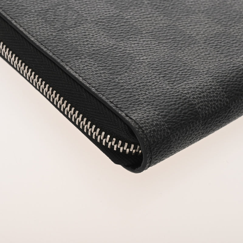 LOUIS VUITTON ルイヴィトン ダミエグラフィット ジッピーオーガナイザー 旧型 黒/グレー N63077 メンズ ダミエキャンバス 長財布 ABランク 中古 銀蔵