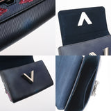 LOUIS VUITTON ルイヴィトン エピ ツイスト MM ネイビー M54567 レディース レザー スパンコール ショルダーバッグ ABランク 中古 銀蔵