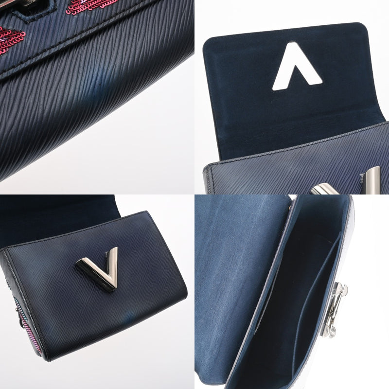 LOUIS VUITTON ルイヴィトン エピ ツイスト MM ネイビー M54567 レディース レザー スパンコール ショルダーバッグ ABランク 中古 銀蔵