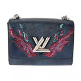 LOUIS VUITTON ルイヴィトン エピ ツイスト MM ネイビー M54567 レディース レザー スパンコール ショルダーバッグ ABランク 中古 銀蔵