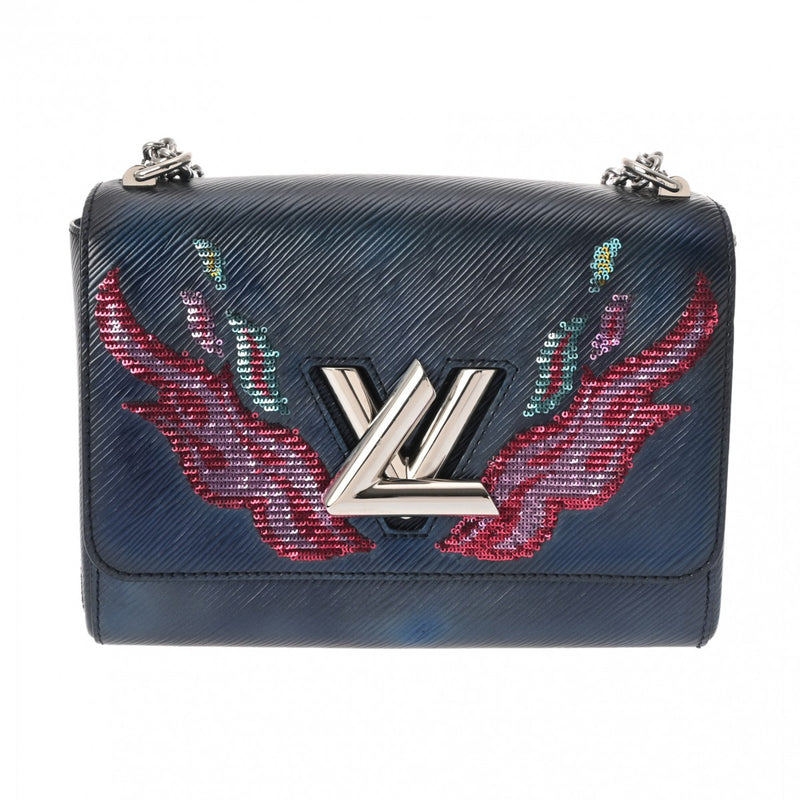 LOUIS VUITTON ルイヴィトン エピ ツイスト MM ネイビー M54567 レディース レザー スパンコール ショルダーバッグ ABランク 中古 銀蔵