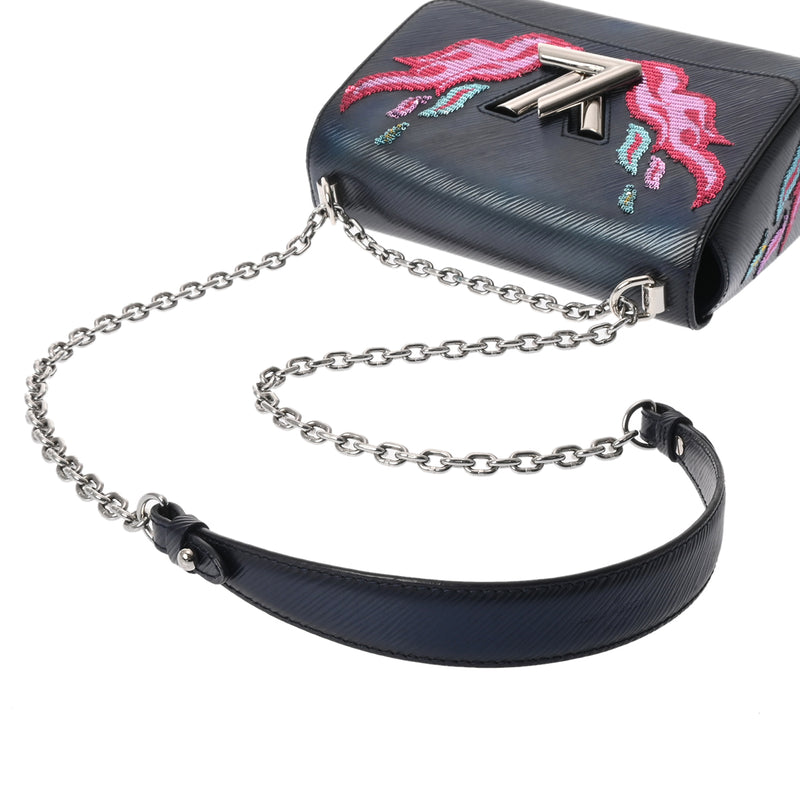 LOUIS VUITTON ルイヴィトン エピ ツイスト MM ネイビー M54567 レディース レザー スパンコール ショルダーバッグ ABランク 中古 銀蔵