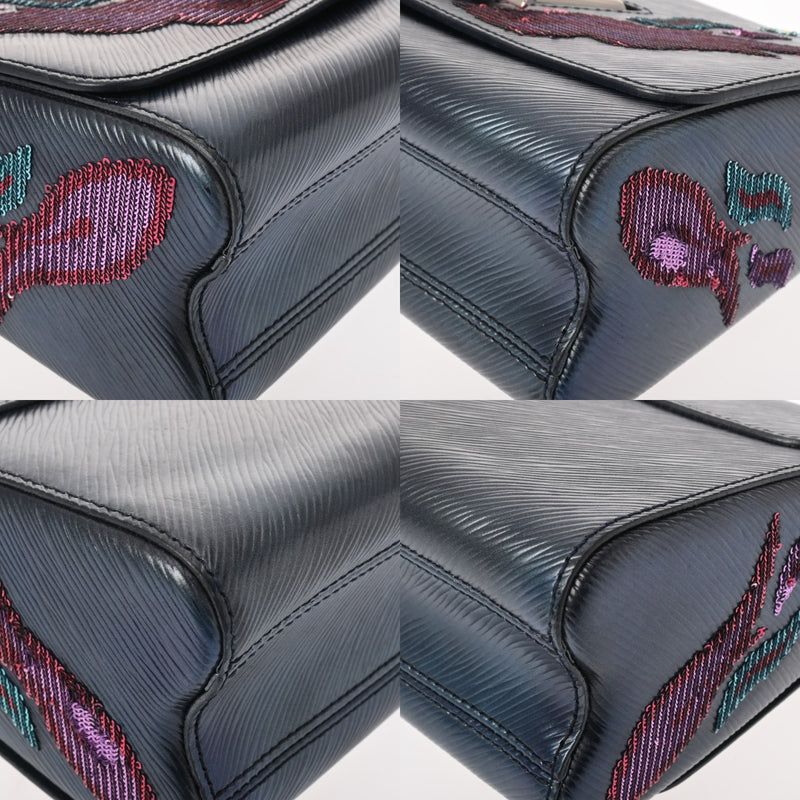 LOUIS VUITTON ルイヴィトン エピ ツイスト MM ネイビー M54567 レディース レザー スパンコール ショルダーバッグ ABランク 中古 銀蔵