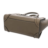 CELINE セリーヌ ラゲージ ナノ 2WAY スリ 189243 レディース ドラムドカーフ ハンドバッグ ABランク 中古 銀蔵