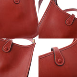 HERMES エルメス エブリン TPM ルージュアッシュ □F刻印(2002年頃) レディース ボックスカーフ ショルダーバッグ ABランク 中古 銀蔵