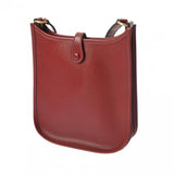 HERMES エルメス エブリン TPM ルージュアッシュ □F刻印(2002年頃) レディース ボックスカーフ ショルダーバッグ ABランク 中古 銀蔵