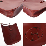 HERMES エルメス エブリン TPM ルージュアッシュ □F刻印(2002年頃) レディース ボックスカーフ ショルダーバッグ ABランク 中古 銀蔵