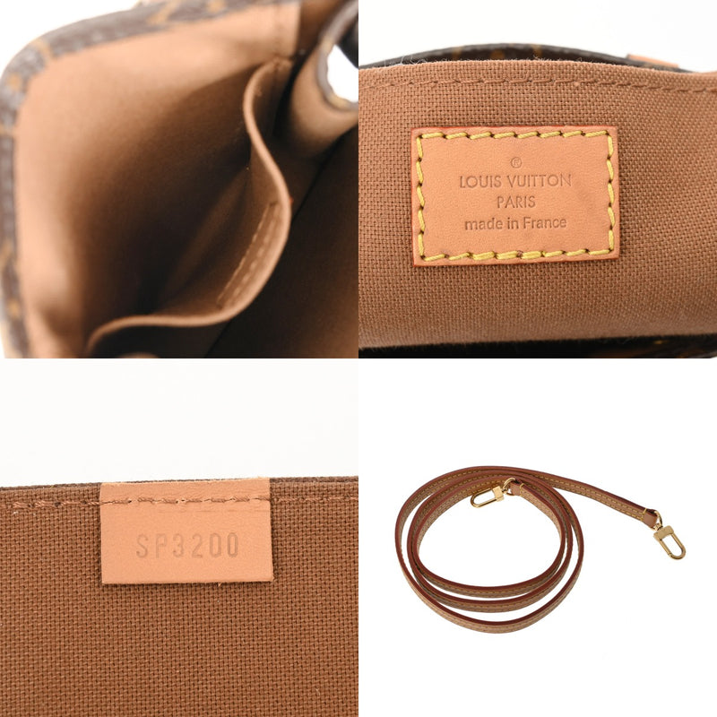 LOUIS VUITTON ルイヴィトン モノグラム プティット サックプラ 旧型 2WAY ブラウン M69442 レディース モノグラムキャンバス ハンドバッグ ABランク 中古 銀蔵