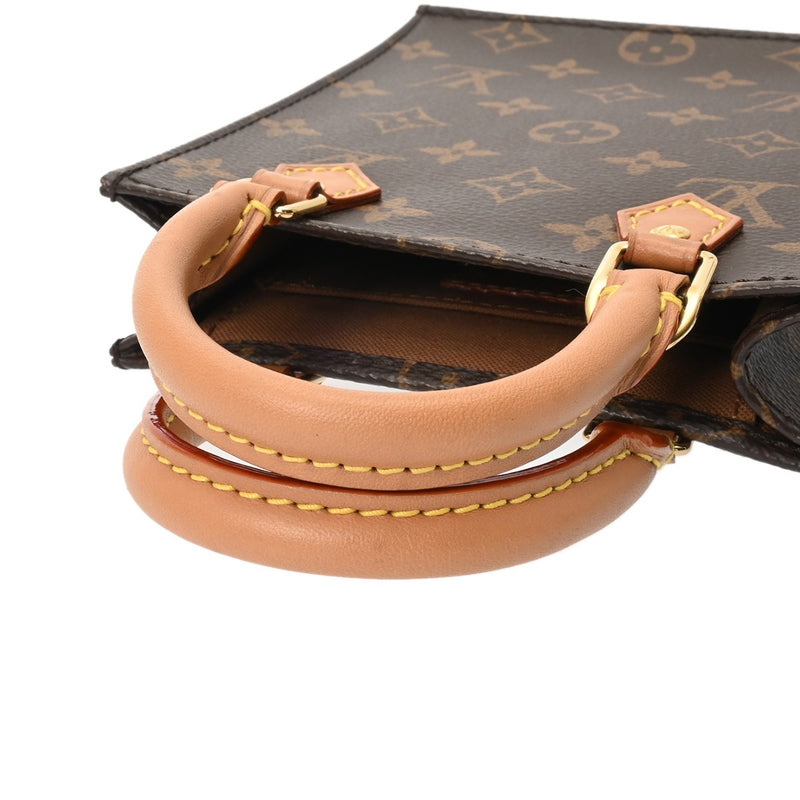 LOUIS VUITTON ルイヴィトン モノグラム プティット サックプラ 旧型 2WAY ブラウン M69442 レディース モノグラムキャンバス ハンドバッグ ABランク 中古 銀蔵